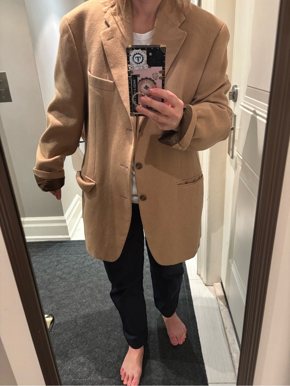 Ralph Lauren Chaps vintage wool camel blazer in M
